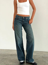 Tiana™ Wide-Leg Jeans – Gewaschenes Blau