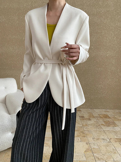Vaiba | Designer-Blazer mit geraffter Taille