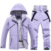 Unisex Winter Skianzug | Zweiteiliges Set – Lila