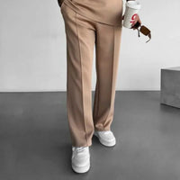 Zurich™ Hose im Maßgeschneiderten Stil mit Lockerer Passform – Khaki