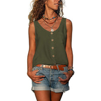 Lea - Elegantes Damen Tanktop – Armee-Grün