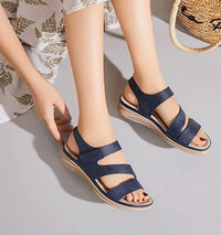 Isabella | Orthopädisch Gepolstert Sandalen – Marine