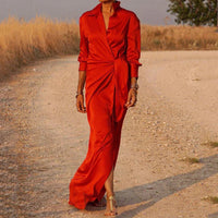 Melanie - Elegantes und modernes Kleid für Frauen – Rot