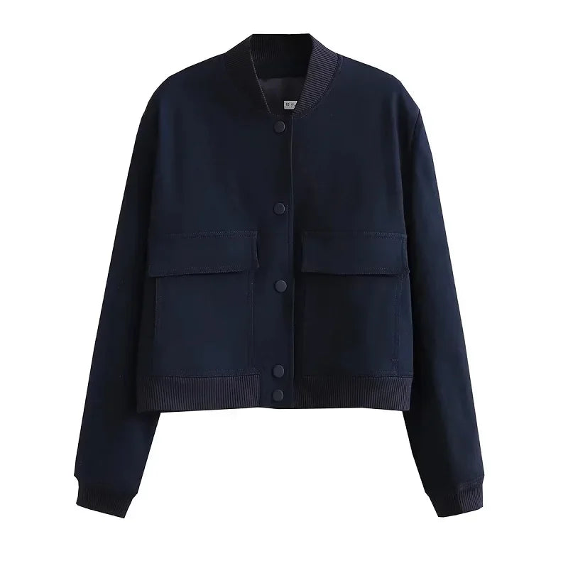 Blouson für Damen - Leichte Sommerjacken mit Knöpfen