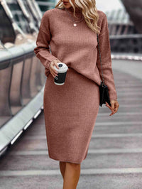 Teli | 2-Teiliges Set aus Pullover und Rock – Rosa