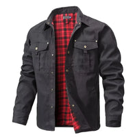 Ironwood™ Overshirt-Jacke Mit Kariertem Innenfutter – Schwarz
