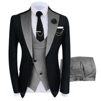 Herren Slim Fit Hochzeitsgast Anzug | Formelle – Grau