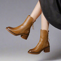 Saskia | Stylische Ankle Boots für den Alltag – Braun