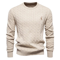 Moritz | Warmer Herrenpullover aus weichem Strick – Aprikose