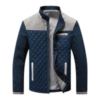 Leicht Gefüttert Übergangsjacke Herren | Elegant Steppjacke Kontrast – Grau