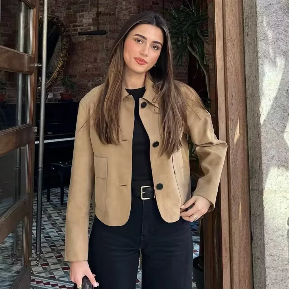 Klevistra | Neue modische Damen-Wildlederjacke – Casual und vielseitig
