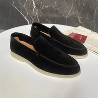 Herren-Halbschuhe ohne Verschluss | klassischer Schnitt – Schwarz