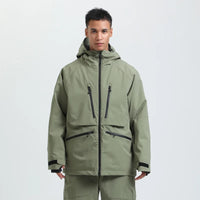 Unisex-Skijacke für Wintersport | funktionale Ausführung – Grün