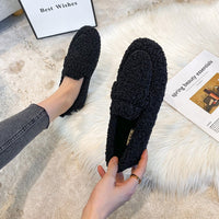 Isabella Sommer Schuhe | Moderne weiche lockige Damenslipper – Schwarz