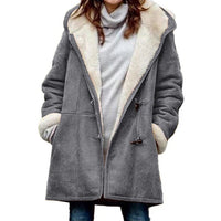 Wivense | Stilvolle Winterjacke mit Kapuze – Grau