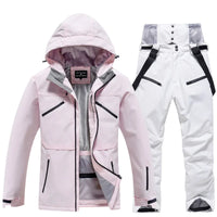 Unisex Winter Skianzug | Zweiteiliges Set – Rosa