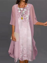 Bhae | Elegantes, legeres Kleid für Frauen – Rosa