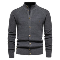 Ottmar | Exklusive Baumwoll-Cardigan – Grau