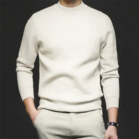 ANTON - ENG ANLIEGENDER ROLLKRAGENPULLOVER – Weiß
