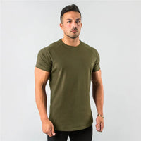 Herren Atmungsaktiv Sportlich T-Shirt | Kurzarm – Olivgrün