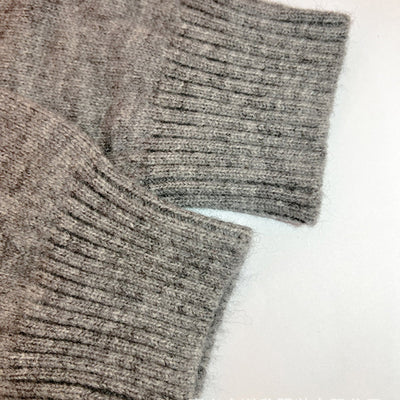 Lena Strickjacke - Drucktasche Winter-Kapuzen-Strickjacke