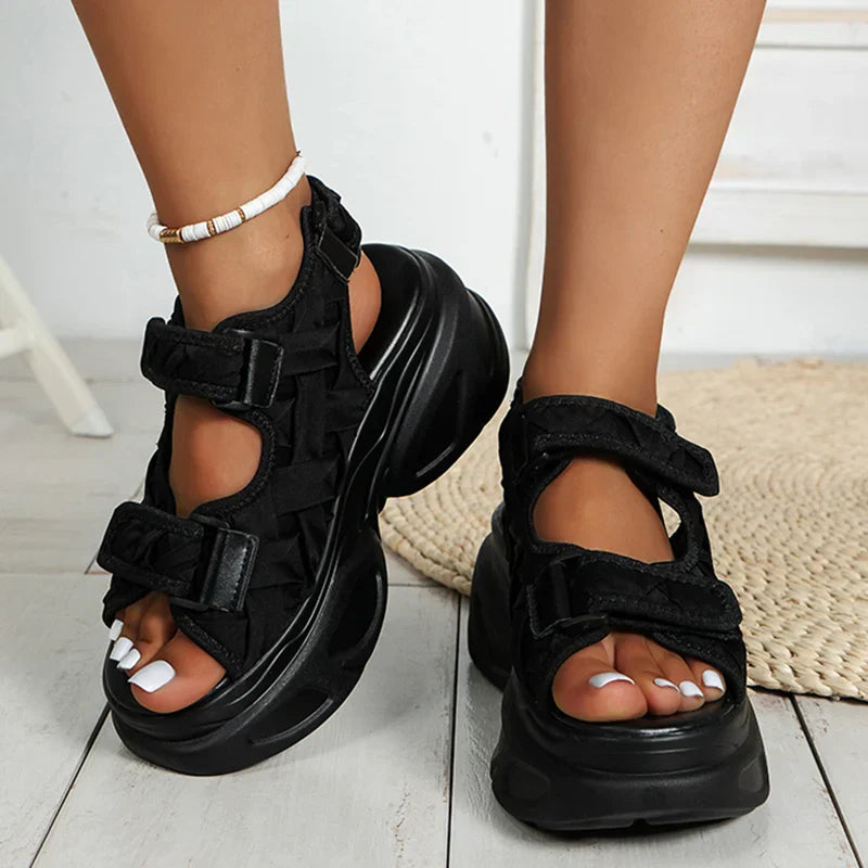 Heidi-Mode | Super Plattform Chunky Sandalen