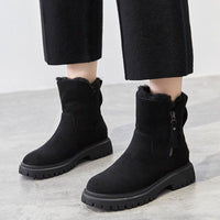 Ginger | Gefütterter Komfort-Stiefel – SCHWARZ