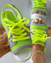 Heidi-Mode Trendkick: Atmungsaktive Sneaker-Sandalen – Gelb