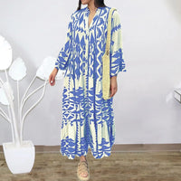 Riviera – Sommerliches Midi-Kleid mit eleganter Note – Blau