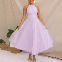 Coraline™ – Elegantes ärmelloses Kleid – Violett