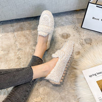 Isabella Sommer Schuhe | Moderne weiche lockige Damenslipper – Beige