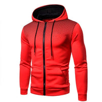 Galeron - Funktions-Hoodie mit Reißverschluss – Rot