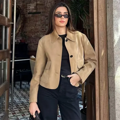 Klevistra | Neue modische Damen-Wildlederjacke – Casual und vielseitig