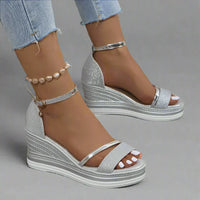Leontine | Klassische orthopädische Sandalen für dauerhaften Komfort – Silber