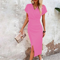 Festliches Midikleid für Damen | Hochzeitsgast – Rosa