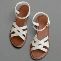 Mette | Handgefertigte bequeme Sandalen aus Premium-Material – Weiß