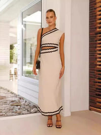 Santana | Elegantes ärmelloses Kleid – Weiß