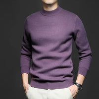 ANTON - ENG ANLIEGENDER ROLLKRAGENPULLOVER – Lila
