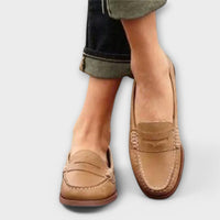 Elegante Damen-Loafer im klassischen Stil – Khaki