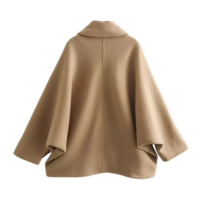 Wivose | Oversize modische dicke und warme Damenjacke aus Kaschmirwolle