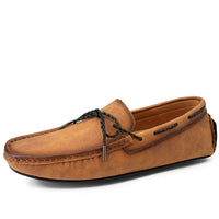 Handgefertigte Loafers aus Wildleder – Braun