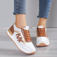 JANINA - SPORTSCHUHE MIT METALLISCHEN DETAILS – Braun