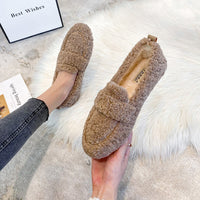 Isabella Sommer Schuhe | Moderne weiche lockige Damenslipper – Khaki