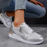 Stellara | Surge Orthopädische Plattform-Sneaker™ – Silber