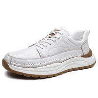 Klassische Leder Herrenschuhe – Weiß