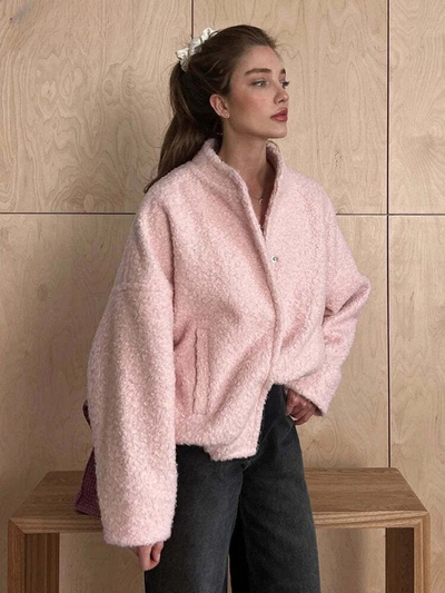 Nima | Eleganter Street-Style-Mantel mit Stehkragen für Damen