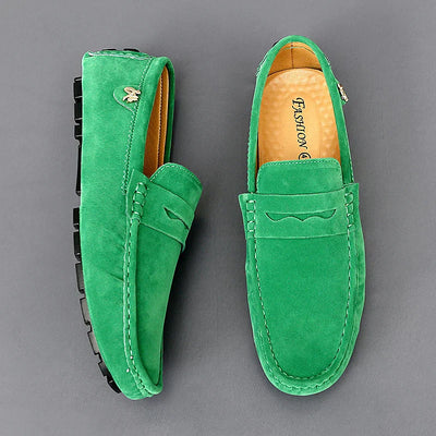Heidi-Mode | Rutschfeste Wildleder Halbschuhe
