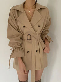 Flora | Wintermantelkleid – Khaki