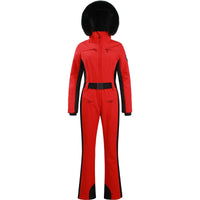 Einteiliger Skianzug für Damen | Wintersportbekleidung – Rot
