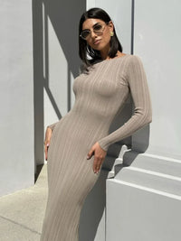 Sabrine | Elegantes Kleid – Aprikose